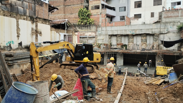 Proyecto apoyado con Bomba de Concreto